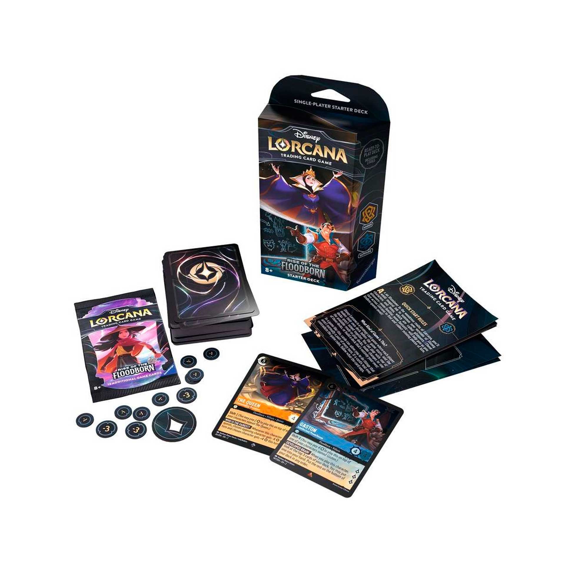 Comprar Disney Lorcana Rise of the Floodborn Starter Deck A Amber 