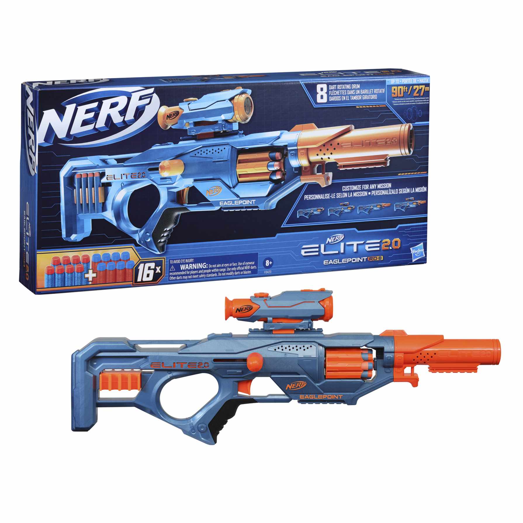 Comprar NERF Elite 2.0 Eaglepoint RD 8 | Toy Planet